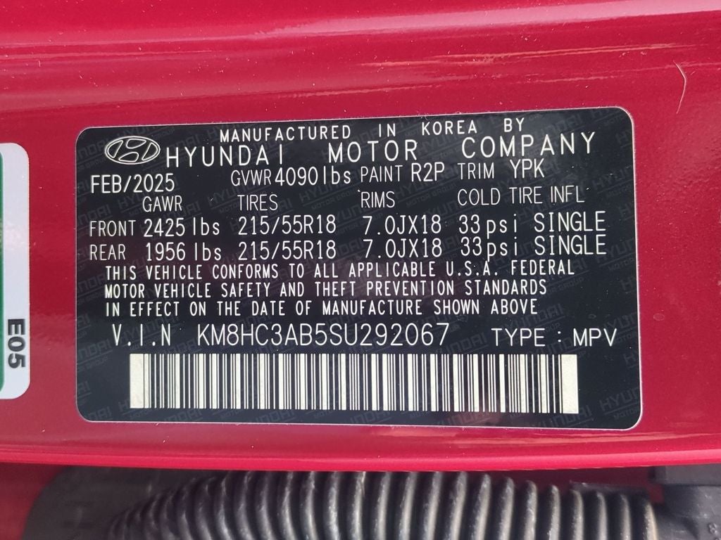 2025 Hyundai Kona SEL Convenience