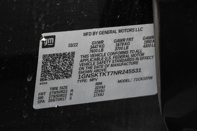 2022 Chevrolet Tahoe High Country