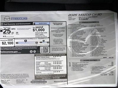 2025 Mazda Mazda CX-30 2.5 Turbo Premium Package