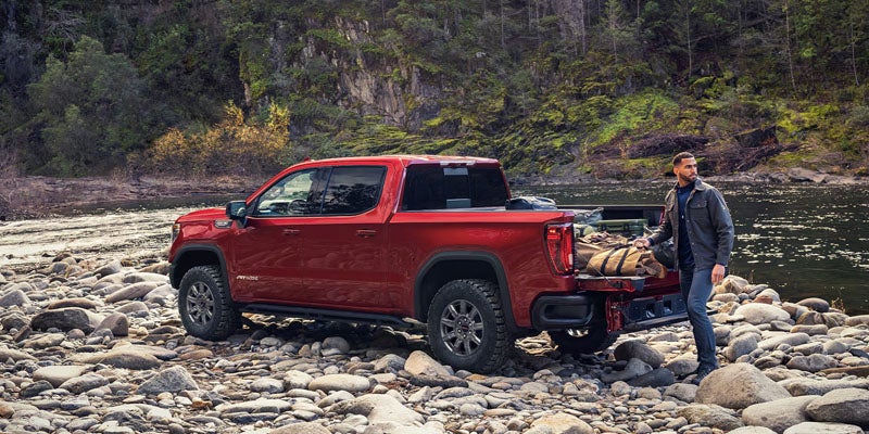 2026 GMC Sierra 1500 red pickup truck outdoors