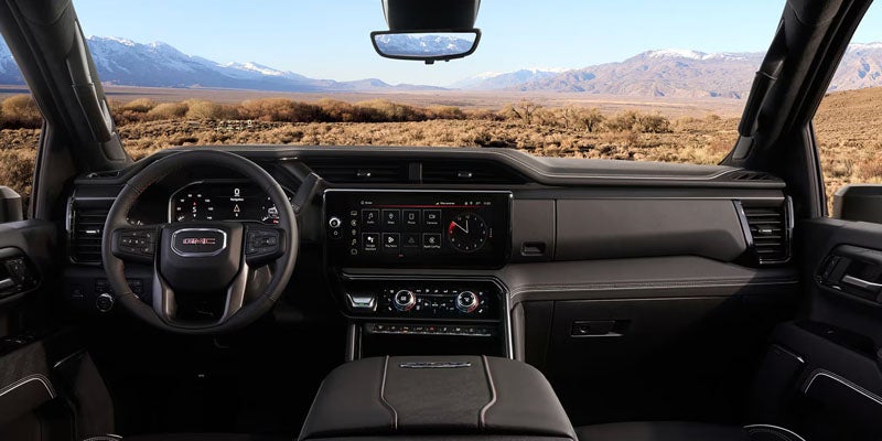 2026 GMC Sierra 2500 HD dashboard and technology display