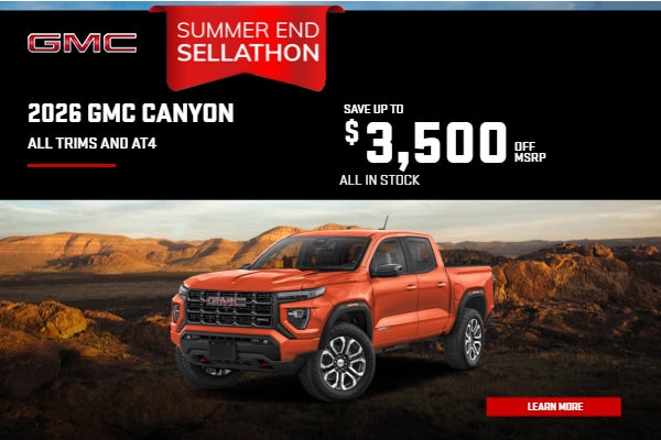 2026 GMC Canyon ALL TRIMS AND AT4