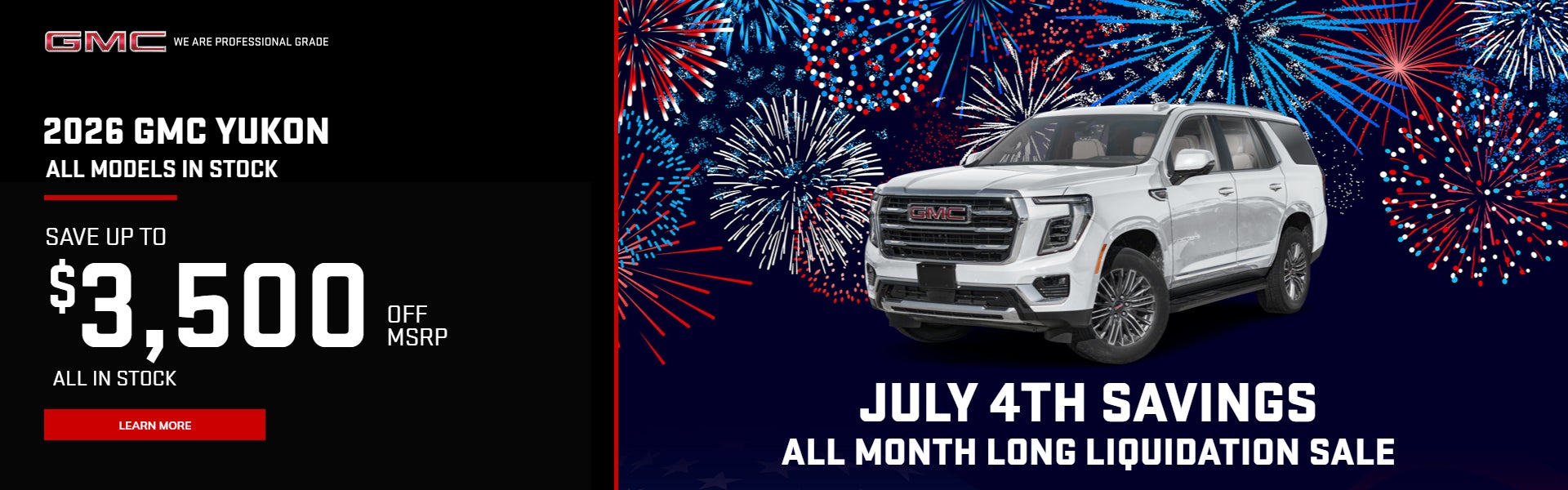 2026 GMC Yukon All Models In Stock